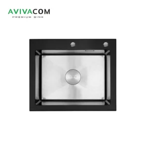 Кухонная мойка со стеклом AVIVACOM 60*50